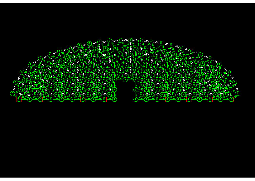 瓦房店锡林浩特91跨，1000米长干煤棚网架设计
